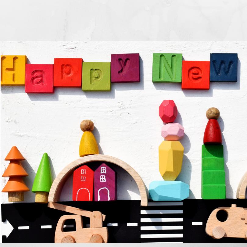 Rainbow Alphabet Blocks- Uppercase